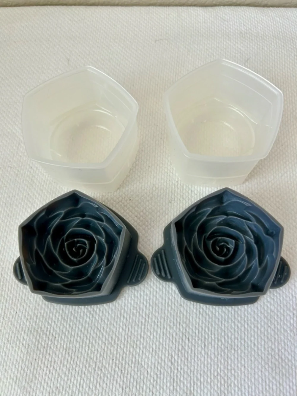 Ice Molds Rose Shape - Set of 2 - BPA Free Silicone Molds - Cocktail Accessory